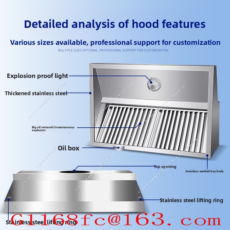 Stainless Steel Exhaust Hood f - Commercial Kitchen Hoods ulasan dan harga